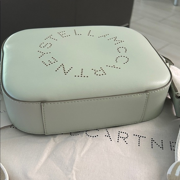 Stella McCartney Camera Bag Sage Green Perforated Logo MSRP 895 - Picture 6 of 6